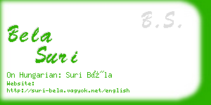 bela suri business card